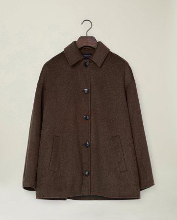 Lexington Kashmir-blanding jakke, mørkebrun