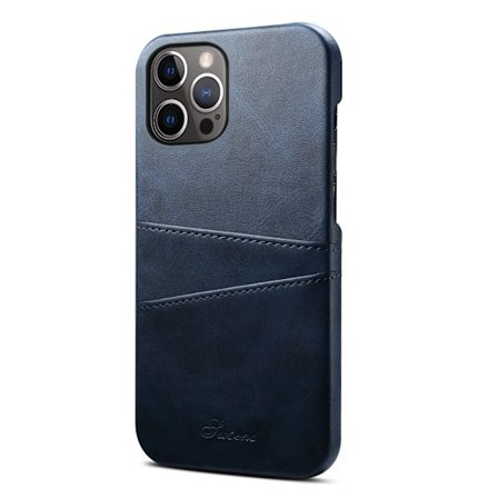 Etui til Samsung S23Plus blåt kort slot læder bagcover