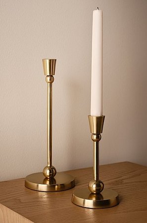 Jotex - Ljusstake 2-pack Guld SALLY - Köp Ljusstakar hos Jotex