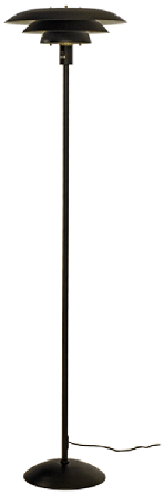 Aneta Lighting Epsilon 19208-15 Golvlampa svart, 150 cm, E27, Belysning