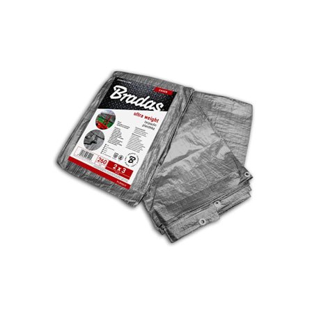 Forstærket presenning ULTRA VÆGT 260g, 6 x 8m