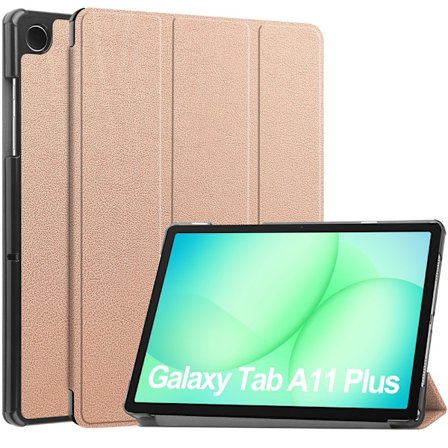 Samsung Galaxy Tab A11 Plus Kotelo Tri-fold Ruusukulta