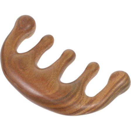 1st Grön Sandelträ Massage Kam Skrapbräda Trä Hårkam Hudvård Kam Trä Kam Kropp Hårbotten Massager Trä Hårborste Hårbotten Massage Kam