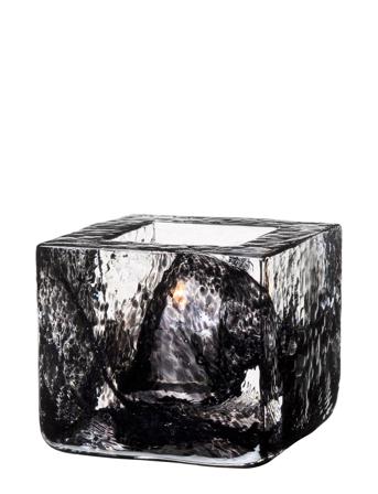 Brick Votive Black D 85Mm Home Decoration Candlesticks & Tealight Holders Tealight Holders Svart Kosta Boda