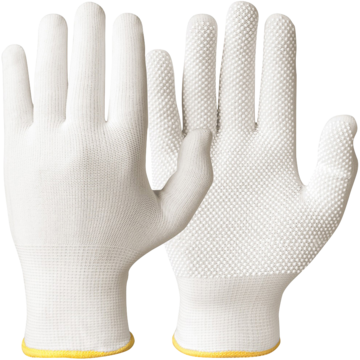 Bomullshandske Spandex Vit