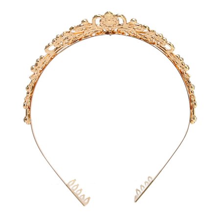 Guld Glitter Bryllup Prinsesse Krone Elegant Brude Tiara til Fest
