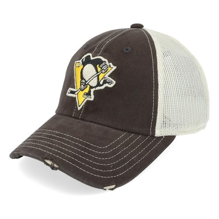 American Needle - Pittsburgh Penguins Orville Stone/Black Trucker Trucker Black Cap - NHL @ Hatstore