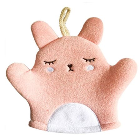 Baby Badehåndklæde Skrubbehandsker ROSA Pink