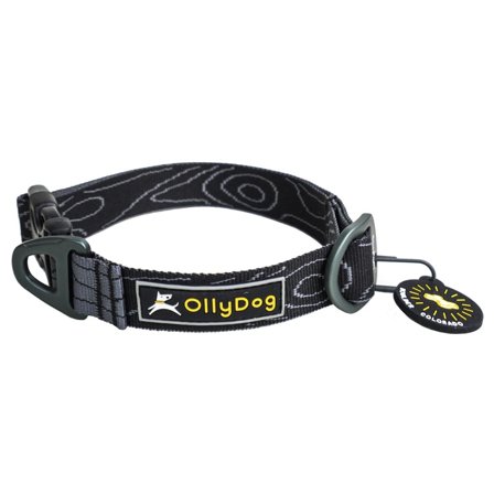 OllyDog Rescue Collar Large Dog Harnesses & Dog Collars Black Medium