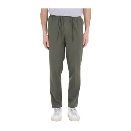 Entre amis, Linen trousers with lace Groen, Heren, Maat:XL