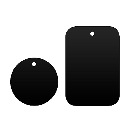 Badge til magnet Mobiltelefonholder Sort