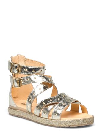 Sandals - Flat - Open Toe - Clo Shoes Summer Shoes Sandals Sølv ANGULUS