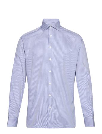 Bs Amund Slim Fit Shirt Skjorte Business Blå Bruun & Stengade*Betinget Tilbud