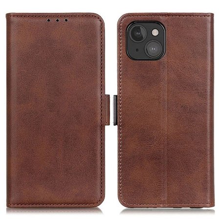 Texturerat iPhone 13 Mini fodral - Mörkbrunt