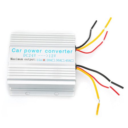 180W DC 24V till 12V Bilströmkonverter Transformator 15A Steg-ner Regulator Strömförsörjning