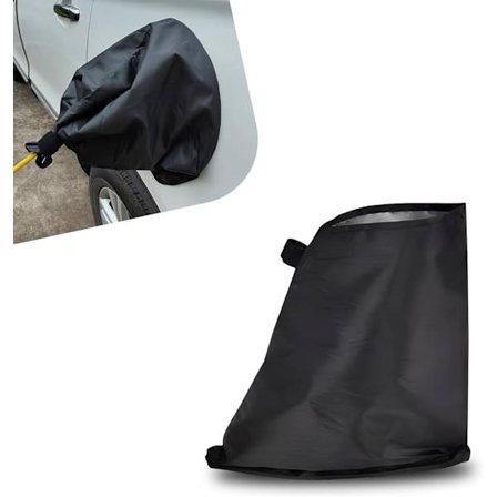 1 st Bilströmsportsskydd, 16 x 42 x 28 cm Silverbelagd Tygsolskydd