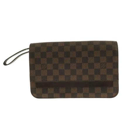 Louis Vuitton Vintage, Pre-owned Polyester pouches Bruin, Dames, Maat:ONE Size,wol