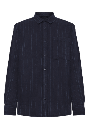 Knowledge Cotton Apparel Regular fit checkered shirt - GOTS/Vegan Skjortor Herr Blå L