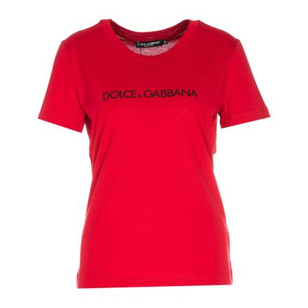 Dolce & Gabbana, T-Shirts Czerwony, Kobieta, Rozmiar: M
