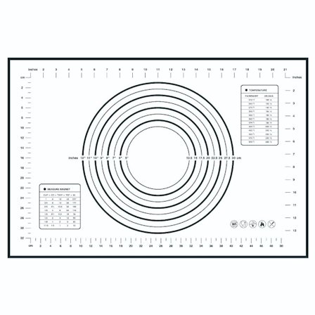Silikon Bakeunderlag Kjevle SVART BAKEUNDERLAG BAKEUNDERLAG