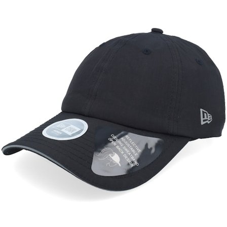 New Era - Womens Open Back Pony Tail Cap Black Dad Cap Unconstructed Black Cap - @ Hatstore