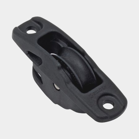 Bozzello singolo Seldén BBB 30, montato attraverso il ponte, con cuscinetti a sfere, adatto per cime Ø4 - 8 mm