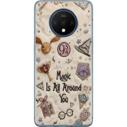 Kompatibelt Mobilskal till OnePlus OnePlus 7T Broderad magisk illustration med symboler, citat och fantasivärld inspirerad av sagor som skapar en mju