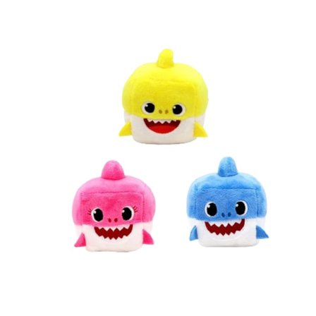 Baby Shark Nesting Dolls, Plyschkuber med Musik Blå