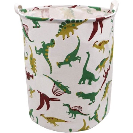 Dinosaur Kleskurv Ekstra Stor 50 x 40 cm, ZUEXT 63L Sammenleggbar Klesbeholder i Lerret, Vanntett Vaskekurv, Lekekurver for Barnerom, Barn