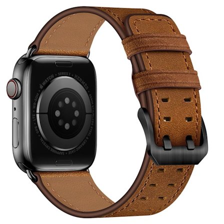 Business nahkaranneke Apple Watch Ultralle 49mm 8 7 45mm 41mm Laadukas ranneke Iwatchille 6 5 4 3 Se 38mm 40mm 42mm 44mm