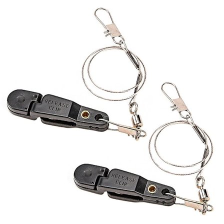 2 stk. Fiskesnøreutløser Snap Utløserklips Offshore Planer Downrigger Power Grip