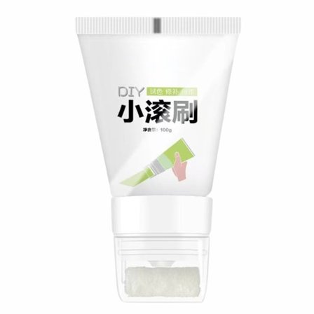 Små håndholdte malerruller Væg gips Malerpensel Miljøvenlig Maling Latexfarve til Maskering af Graffiti Pletter Væg renovering Hvid Hvid