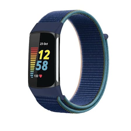 Rem för Fitbit Charge 5 Smart Watch Tillbehör Sport Nylon Loop Armband Armband Correa Pulsera för fitbit Charge 5 Band