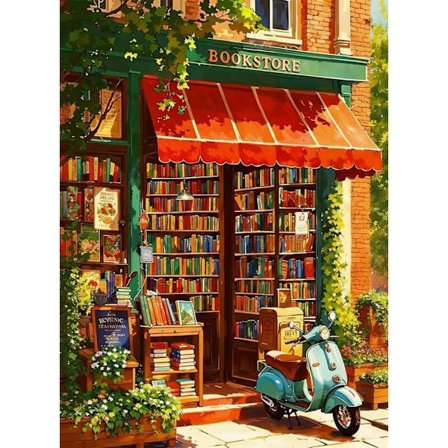 Diamantkonstsatser för vuxna, Bokhandel Diamantmålningssatser för nybörjare, Böcker Diamantkonstmålningssatser 5D Rund Full Borr för 