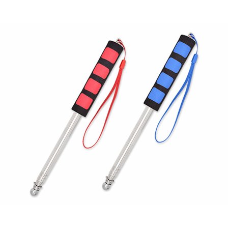 Erottuva tyylinen teleskooppilipputanko 2 kpl Kädessä pidettävä lipputanko Ruostumaton teräs Oppaan lipputanko