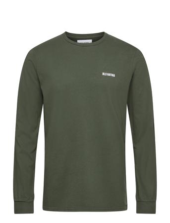 Essential Logo Ls T-Shirt Green BLS Hafnia