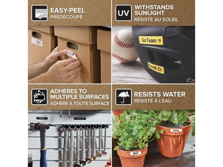 DYMO D1 12mm Tape blue/white