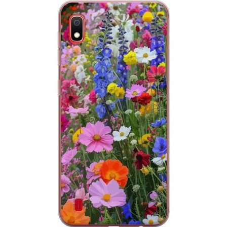 Samsung Galaxy A10 L pin kyv kuori Kukkakuvioinen mobiilikuori kes isell niityll ja luontomaisemalla