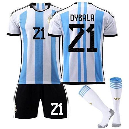 Argentina Home Set #10 Messi #21 dybala T-shirt fotbollsuniform Y