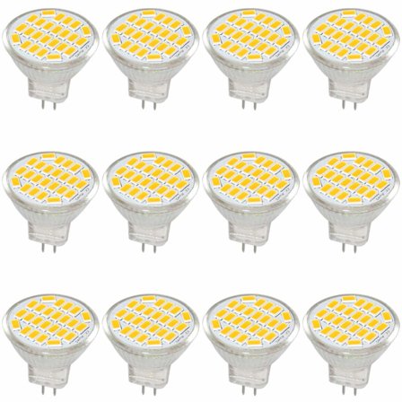 MR11 GU4 LED-lampe, varm hvit 3000K (12-pakning)