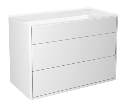 Gustavsberg Graphic Allaskaappi 80 cm, ilman pesuallasta valkoinen, Kylpyhuone