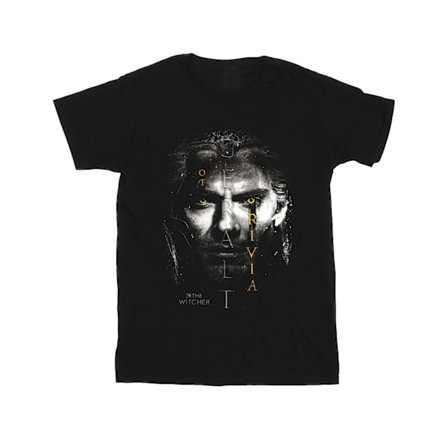 Netflix The Witcher Geralt Glowing Eyes T-shirt XXL Svart