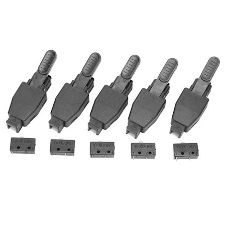 10 st TIG-svetsbrännare Växlingsdelar Svart för Argon Svets ABS Tillbehör med Kärn