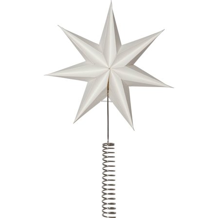 Star Trading - Tilbehør julebelysning 503-10 Toppstjärna Isa Hvit