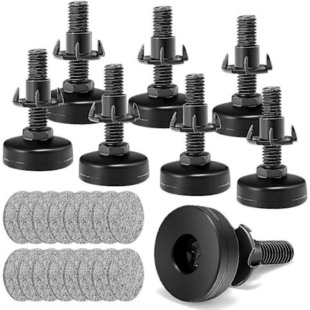 Justerbara möbelfötter Nivelleringsfötter 3/8 Unc Gänga Möbelnivellerare Justerbara Nivelleringsfötter För Bord Stolar Skåp Soffhöjare 4st Tabl