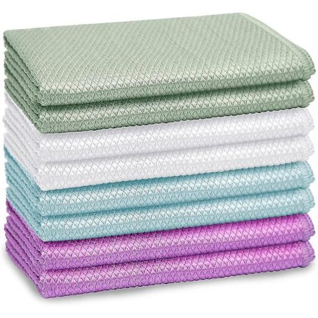 8-pak Nano Streak Free Miracle rengøringsklude, 30 cm X 40 cm Genanvendelige Nano Easy Clean klude Nanoscale rengøringsklude Nano rengøringsklude