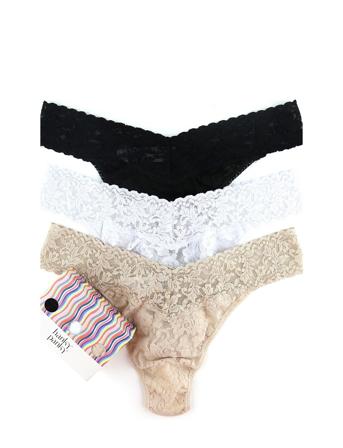 48113Pk-Blwc Stringtruse Undertøy Beige Hanky Panky*Betinget Tilbud
