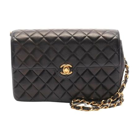 Chanel Vintage Pre-owned Crossbody Väska svart, Dam Vintage Väskor, Dam, Storlek: ONE SIZE
