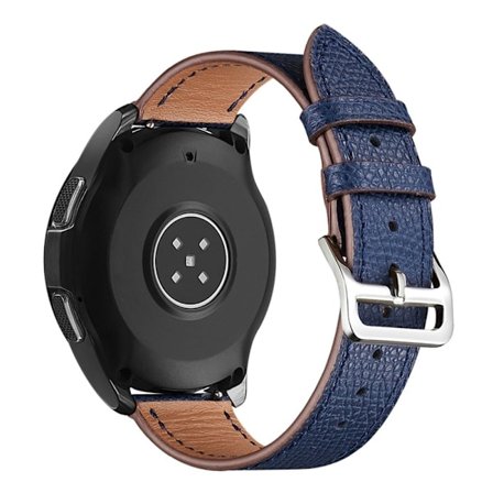 Samsung Galaxy Watch 5 / 5 Pro klockarmband i äkta läder med textur - Mörkblå