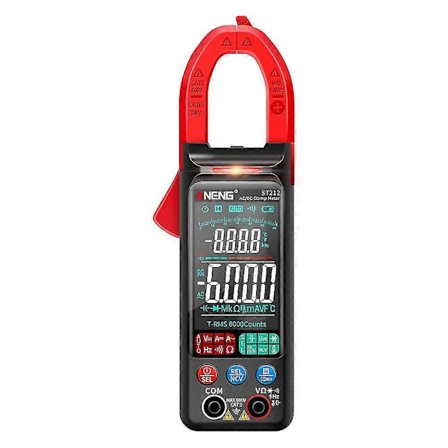 Aneng St212 Digital Klem-meter 400a Strøm True Smart Tang Amperemeter 6000 Multimeter Dc Ac Ncv Tes